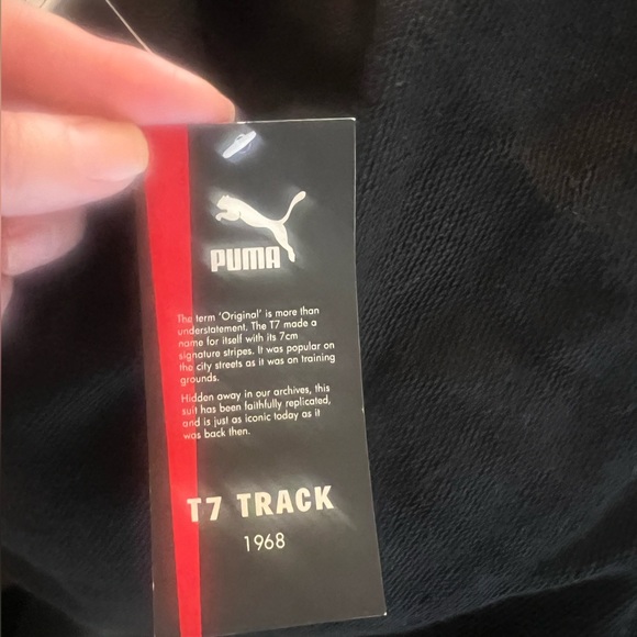 Puma zip up crop jacket black pink size xs - Picture 10 of 12